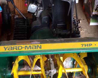 Yard-Man snow blower with rubber cleats
