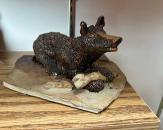 Pottery Boar Sculpture
