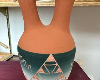 High Elk Sioux Native American Wedding Vase