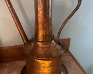 19th Century Hammered Copper Ewer