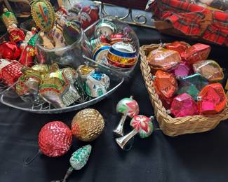 Assortment of Vintage Glass Ornaments