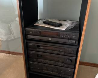 Kenwood 5-Disc Carousel Changer&nbsp;DP-R791, Kenwood AM-FM KRX-891 Stereo Cassette Receiver , Kenwood Stereo Cabinet