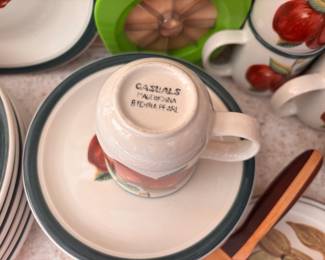 Casuals by China Pearl "Apples" Dinnerware Set