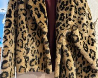 Faux Leopard Print Jacket