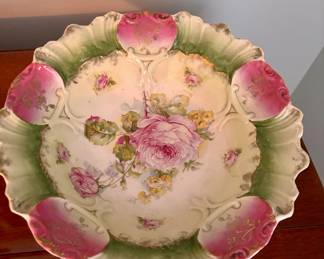 Theodor Lehmann&nbsp;Bavarian Rose Porcelain Bowl