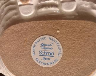 Schmid Yamada Originals Earthenware Girl with Flower Basket Figurine