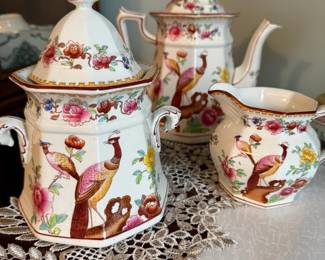 Whieldon Ware By F. Winkle Co. 3-Piece Tea Set