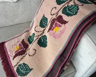 Cross Stitch Crochet Afghan Blanket