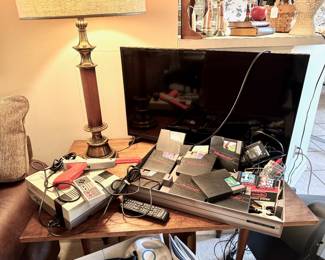 Nintendo with games and a Wii Game too