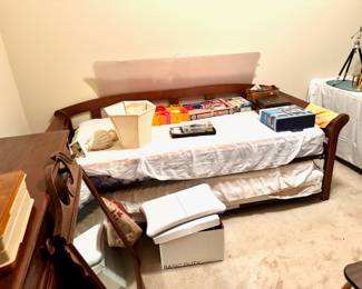 Wooden Trundle Bed, Sleeps 2