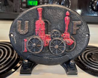 VERY OLD Firefighter Cast Iron