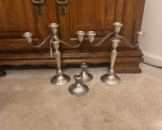 GORHAM STERLING SILVER CANDLESTICKS