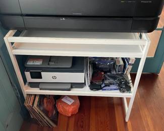 hp 24" plotter (error message) hp printer, vintage electronics, vinyl music records