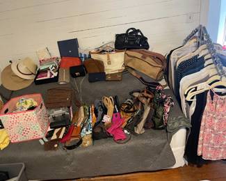 purses, bags, wallets, hats, accessories