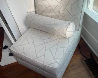 upholstered slipper chair