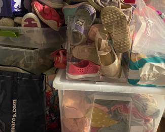 (still sorting...) baby, todler, and kids clothing and shoes
