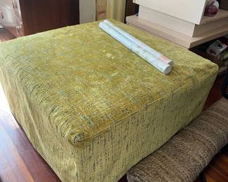 upholstered oversized ottoman