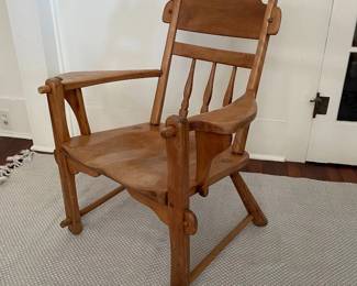 hand crafted wood chair by Cushman