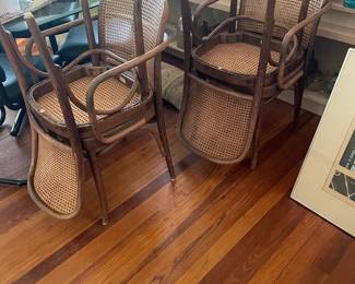 bentwood and cane original vinatge Prague chairs