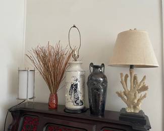 lamps and vases