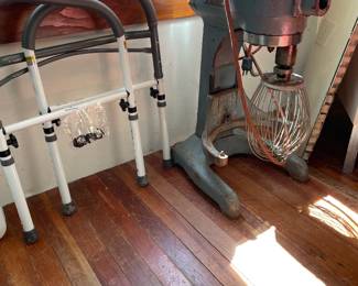 Hobart mixer (we have the bowl too), medical toilet surround/lift bar