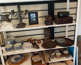 candlesticks, vintage and antique Asian decor, ceramics