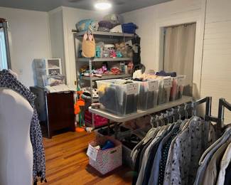 clothing mostly womens, some mens