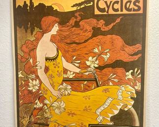 American Crescent Bicycles Vintage Poster