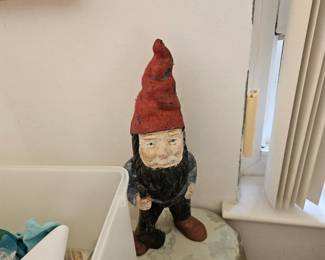 Cast iron garden gnome $40