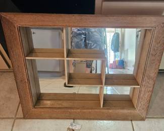 1960's mirrored shelf SUNDAY PRICE $45