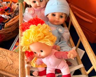 Baby dolls vintage cradle 