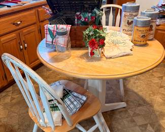 Small table and two chairs