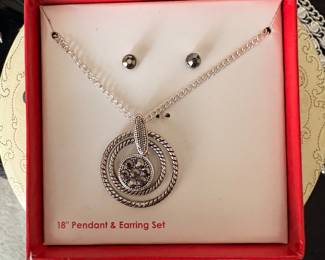 Necklace with matching earrings