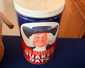 Quicker Oats tins