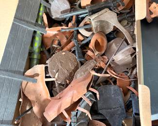 Johnny West guns, saddle bags, hats, vests etc..