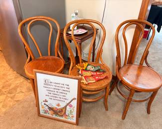 Vintage wooden chairs
