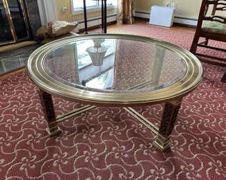 Brass & Glass Coffee Table