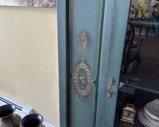 Antique Hand Painted Curio / China Cabinet