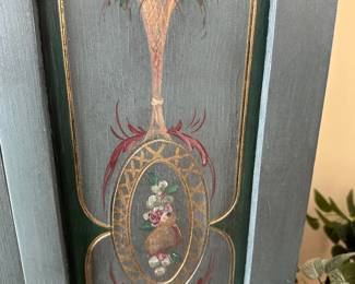 Antique Hand Painted Curio / China Cabinet
