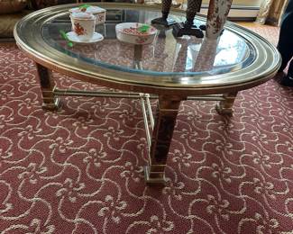 Brass & Glass Coffee Table
