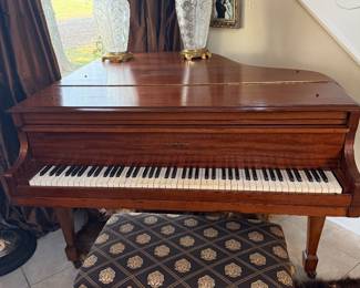 Baby Grand Piano with bench
