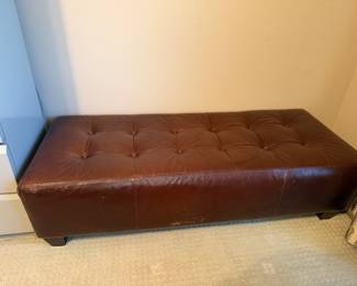 Leather bench