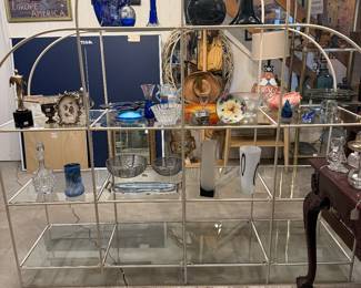 Huge / Fun Shelf Unit / room divider 14 shelves 73" high, 73" wide, 18 3/4 deep $400.00