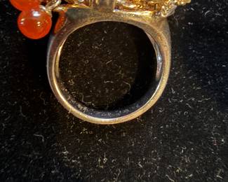 sterling Ring with Flowers