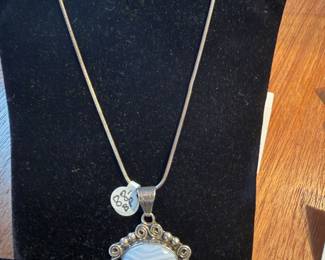 Sterling Silver Chain with Sterling Silver Pendant