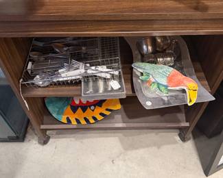 Gusdorf TV stand on wheels $30.00