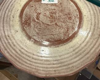 18" pottery Charger Plate $30.00