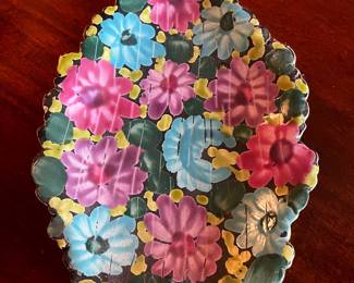 Italian Floral Serving Platter