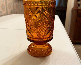 Antique Cut Glass Vase