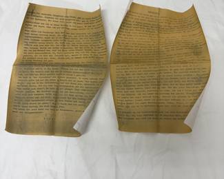 Antique typed letters in German